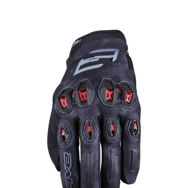 Five Stunt Evo 2 Glove Cam/Blk/Red